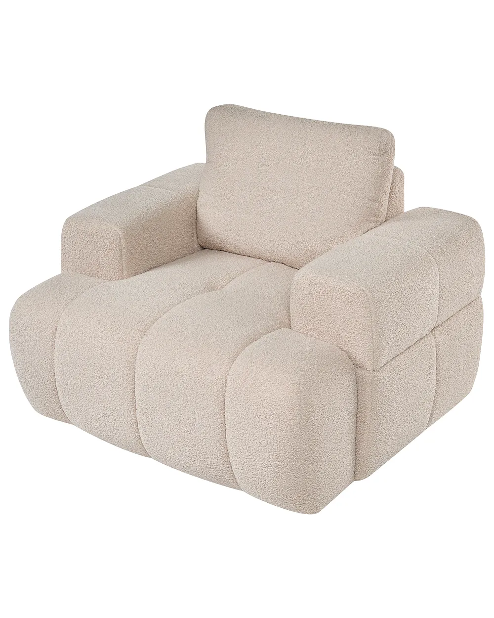 Fauteuil NARILLA Bouclé Beige_1161082