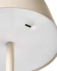 Kabellose LED Tischlampe GUDER mit Dimmer Metall Beige_1042264