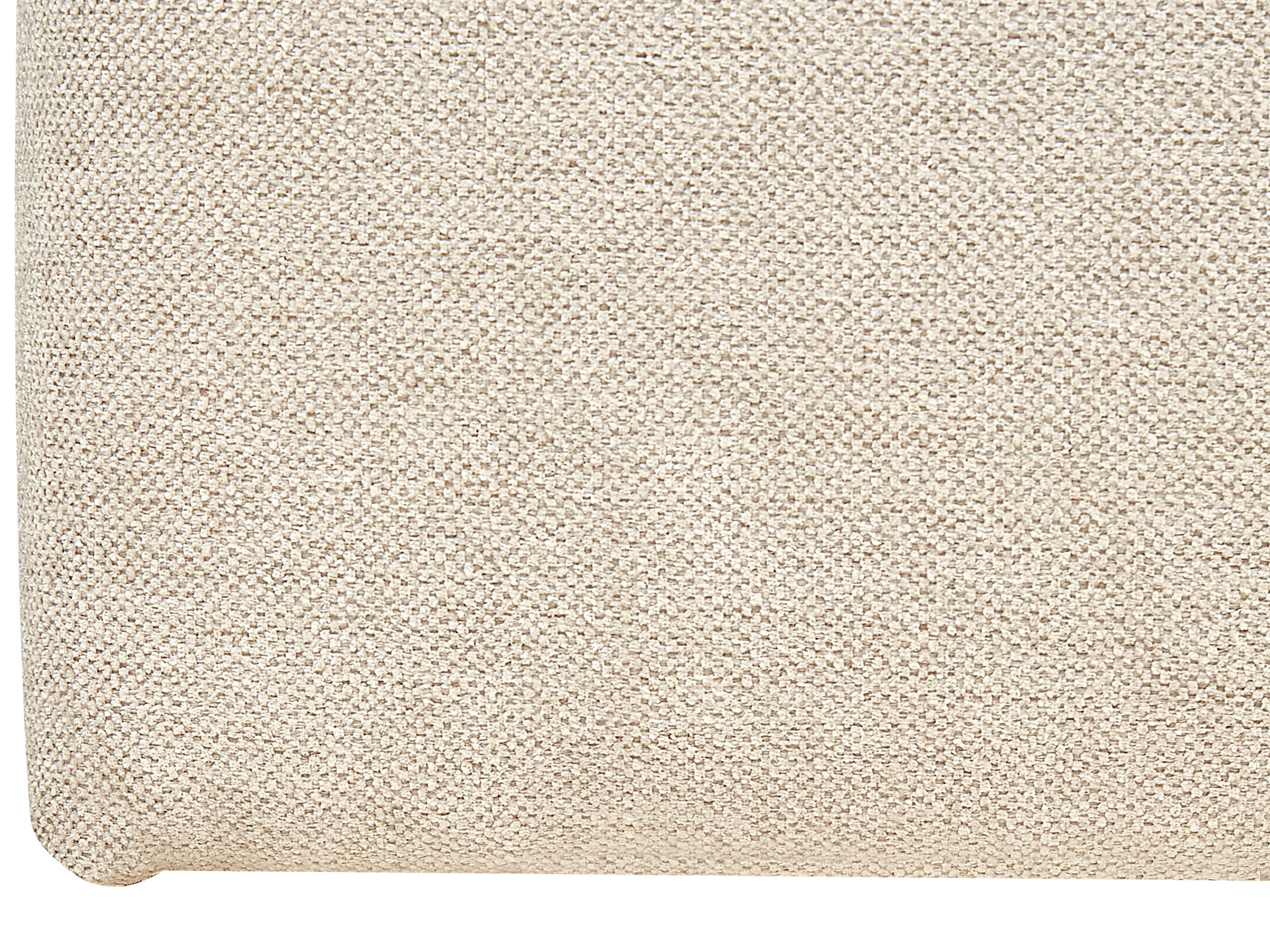 Divan Bed with Storage ARISTOCRAT Fabric Light Beige 180 x 200 cm (EU Super King)_873784