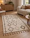 Teppich CORUM Beige 160 x 230 cm Baumwolle