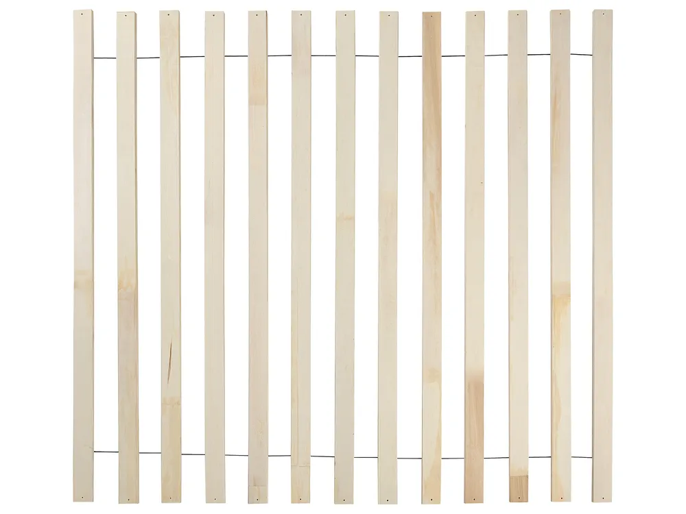 Bett mit LED Rattan VARZY 160 x 200 cm Braun_942231