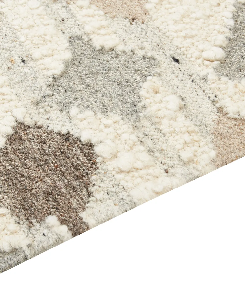 Teppich KAGHTSRASHEN Beige 160 x 230 cm Kelim Wolle_859889