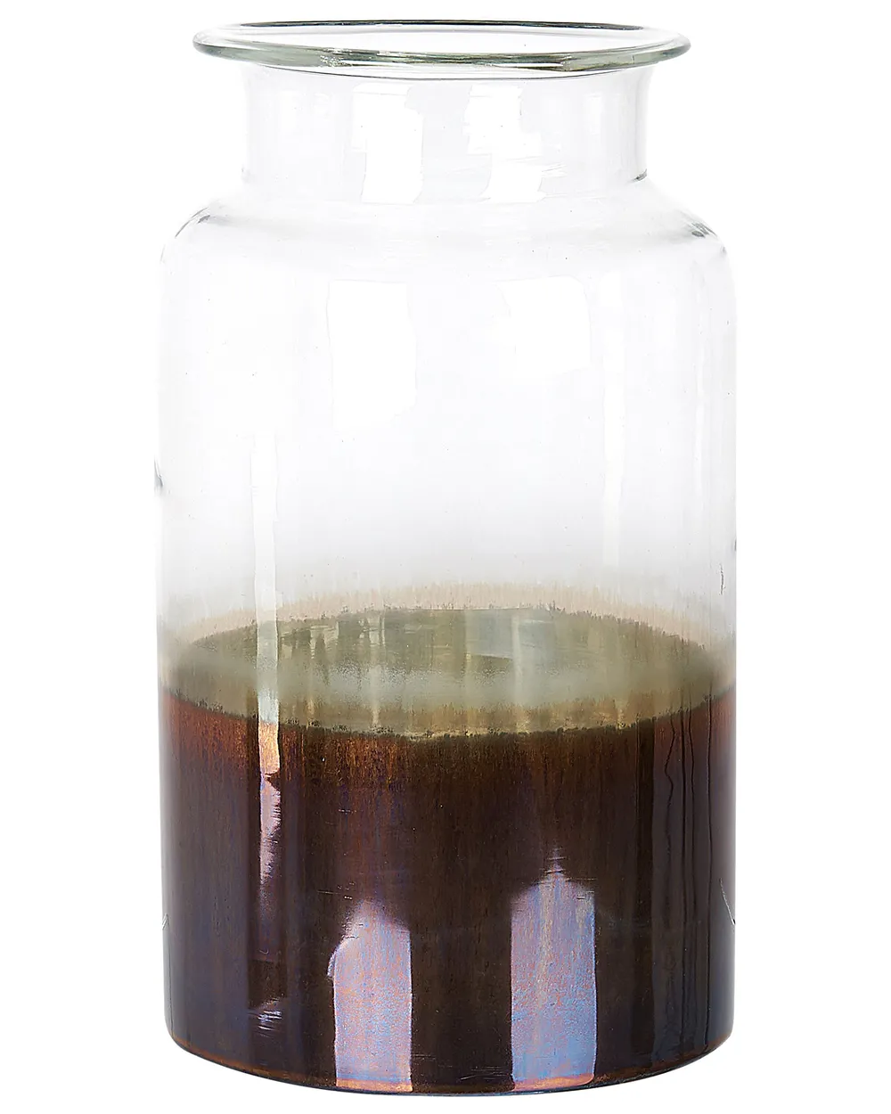 Bloemenvaas BHATURE 30 cm Glas Meerkleurig