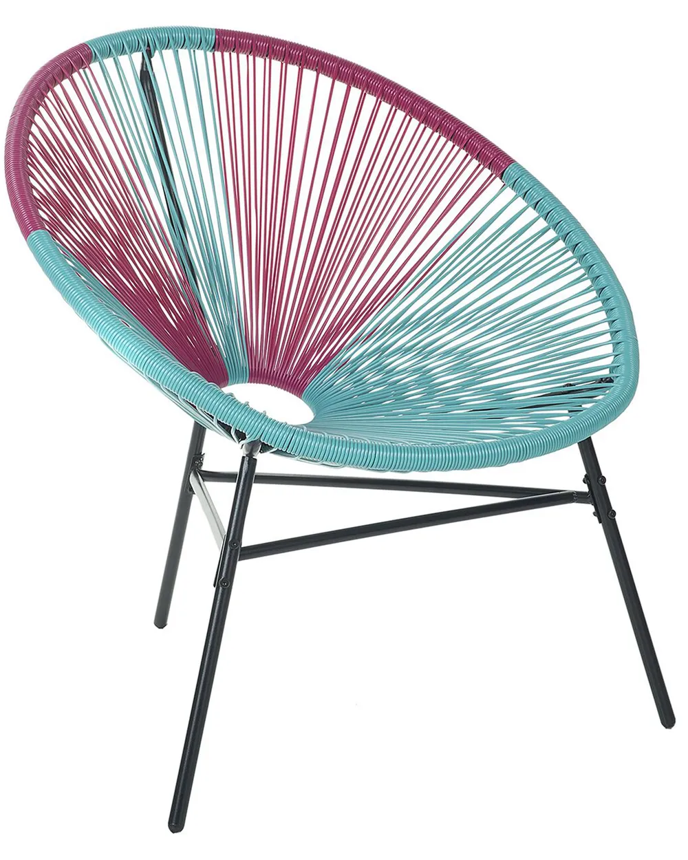 Gartenstuhl ACAPULCO Polyrattan Türkis
