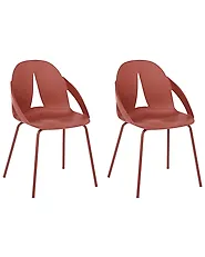 Gartenstuhl 2er Set BOLGHERI Rot_1182948