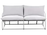 Gartensofa 2-Sitzer PONTE Metall Grau_1013562