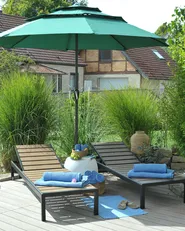 Marktschirm 285 cm BIBIONE Smaragdgrün_937488
