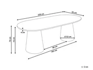 Esstisch LUMAN Travertinoptik 220 cm 95 cm_1078255