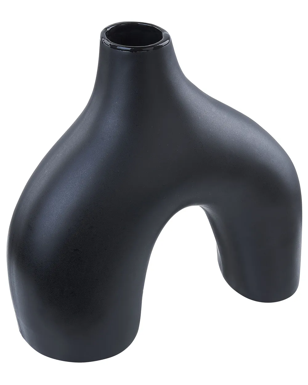 Blumenvase LAMIA 30 cm Keramik Schwarz_845794