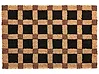 Fußmatte VILLASIS Beige / Schwarz 60 x 90 cm Kokosfasern