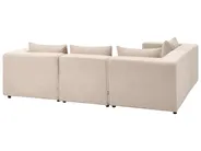 Modul Ecksofa 4-Sitzer AXEBO Bouclé Beige rechtsseitig_1076141