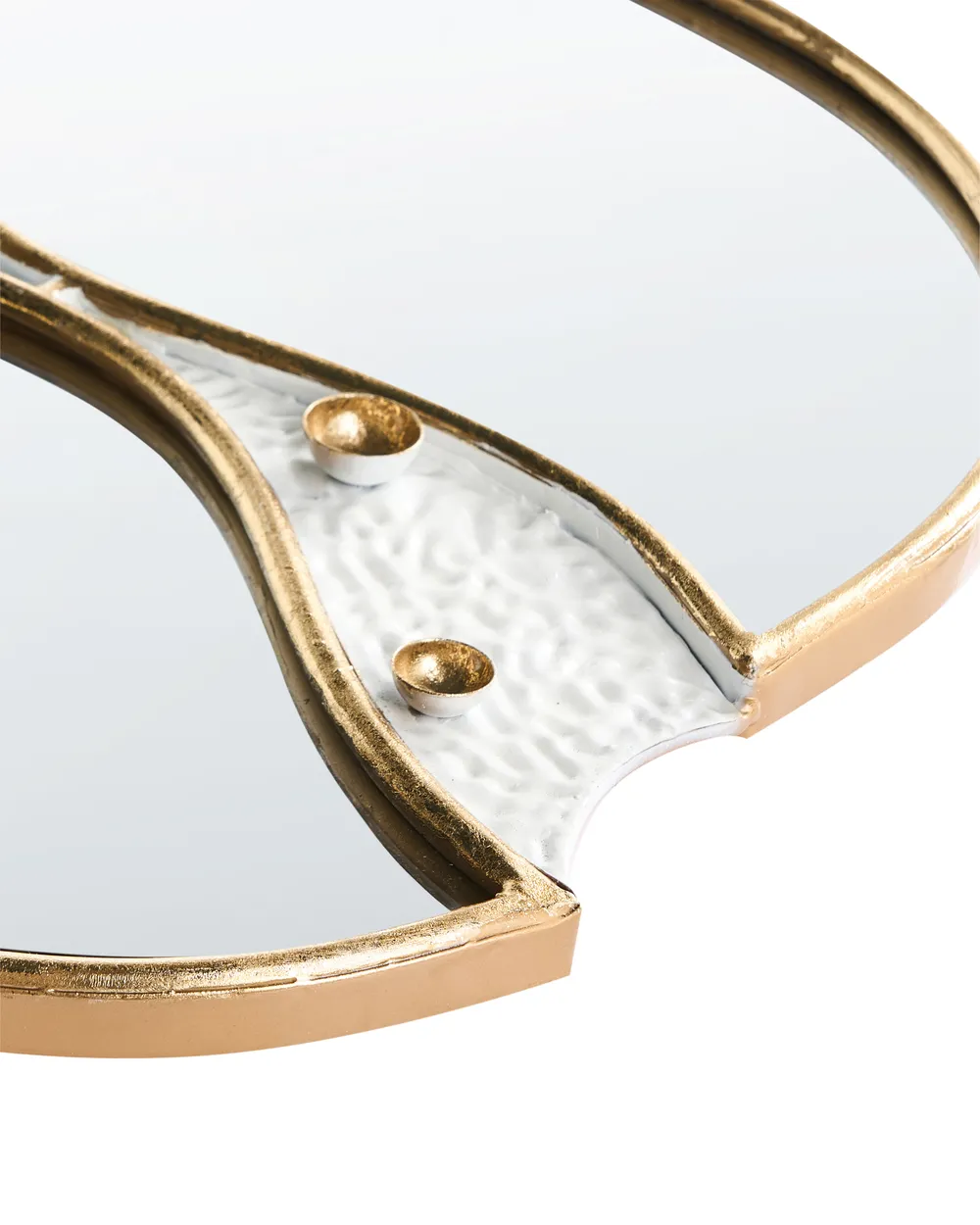 Wandspiegel TAWLEY 45 cm 76 cm Metall Gold_1044342