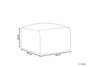 Pouf KNIDOS Wolle Schwarz / Weiß_826649