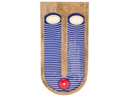 Wandobjekt Gesicht JIMETA 40 cm Mangoholz Blau_1038592