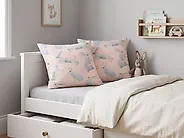 Set of 2 Decorative Cushions RATIBIDA 45 x 45 cm Cotton Pink_1183724
