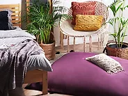 Bean Bag Cover FUZZY 140 cm 180 cm Purple_1168858
