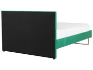 Bett mit Lattenrost Samtstoff BELLOU 180 x 200 cm Grün_777654