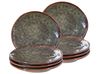 Dessertteller 8er Set THYME Steinzeug Dunkelgrün