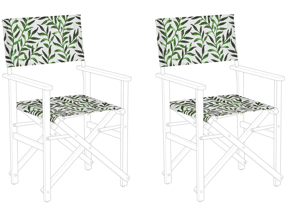 Ersatzstoff für Gartenstühle 2er Set CINE Weiß