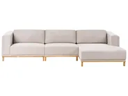 Ecksofa 5-Sitzer VENG Stoff Hellbeige linksseitig_1009676