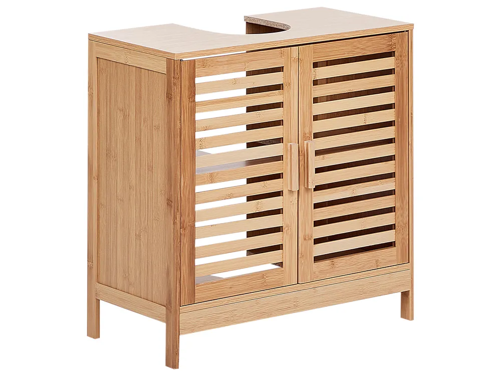 Waschbeckenunterschrank MISSOULA 60 cm Bambus Hellbraun
