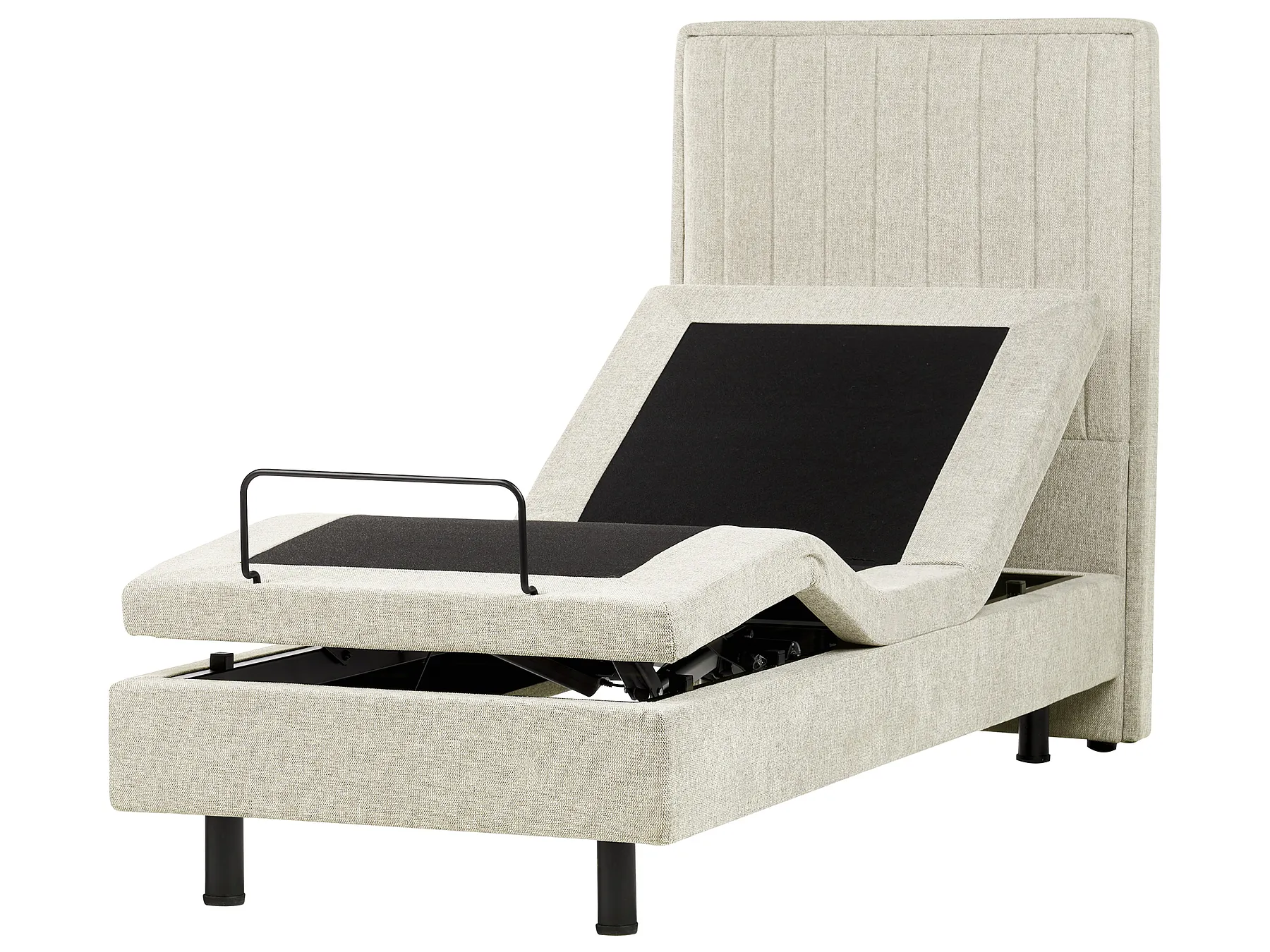Adjustable Bed Fabric DUKE II 80 x 200 cm (EU Small Single) Beige_988327