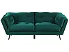 Sofa 3-Sitzer LENVIK Samtstoff Smaragdgrün