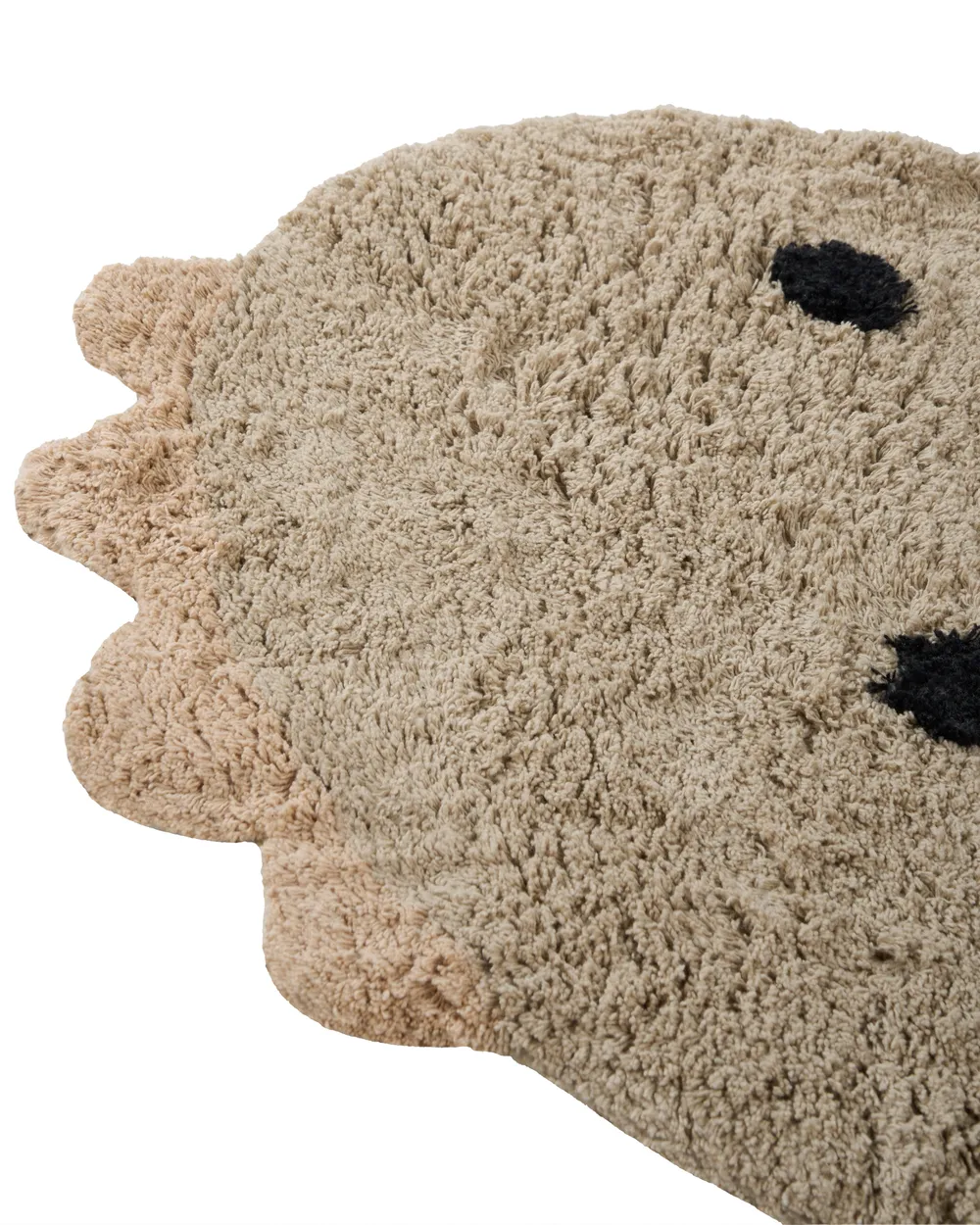 Kinderteppich REXY Hellbraun 80 x 120 cm Baumwolle_1107638