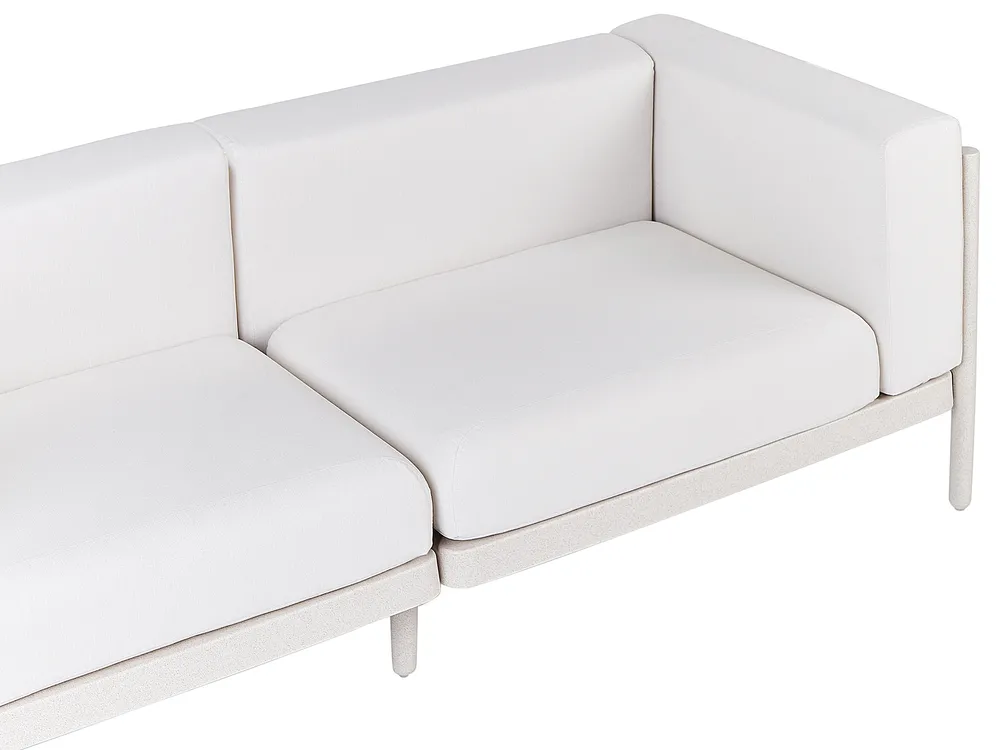 Lounge Set mit Tisch 4-Sitzer FERRETTI Hellbeige_931544