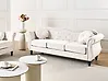 Sofa 3-Sitzer SKIEN Samtstoff Hellbeige