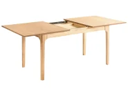 Ausziehbarer Esstisch DELMAS Helle Esche 160/200 cm 90 cm_992921
