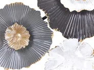 Wall Decor Flower POTASSIUM Metal 49 cm Grey_825282