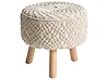 Hocker MANZAI Baumwolle Beige
