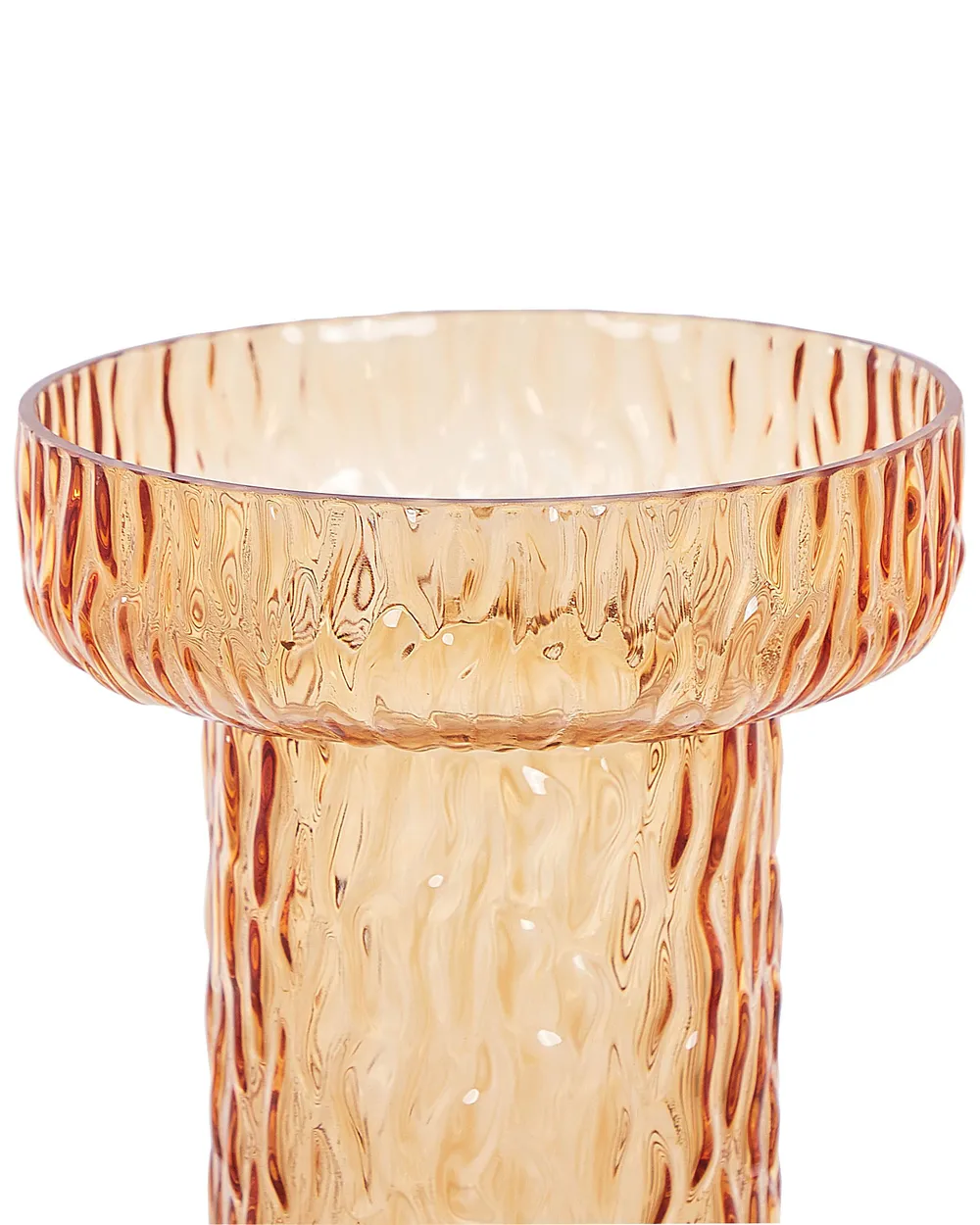 Blumenvase PLATANIA 20 cm Glas Orange_838158