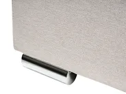 Bett mit Stauraum ROUEN Stoff Hellbeige 180 x 200 cm_996788