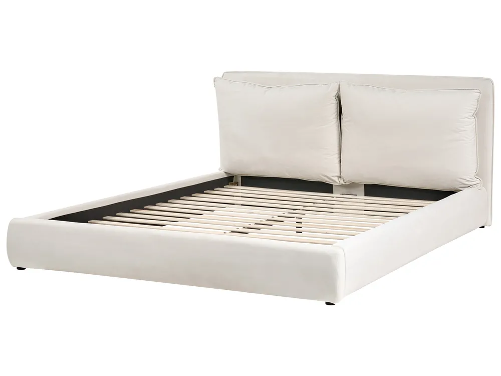Wasserbett Stoff BAJONNA 180 x 200 cm Hellbeige_1010817