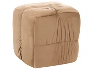 Pouf TURLEY Samtstoff Taupe_1081766