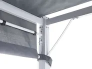 Pavillon LED PARGA 310 cm 310 cm Metall Grau_900890