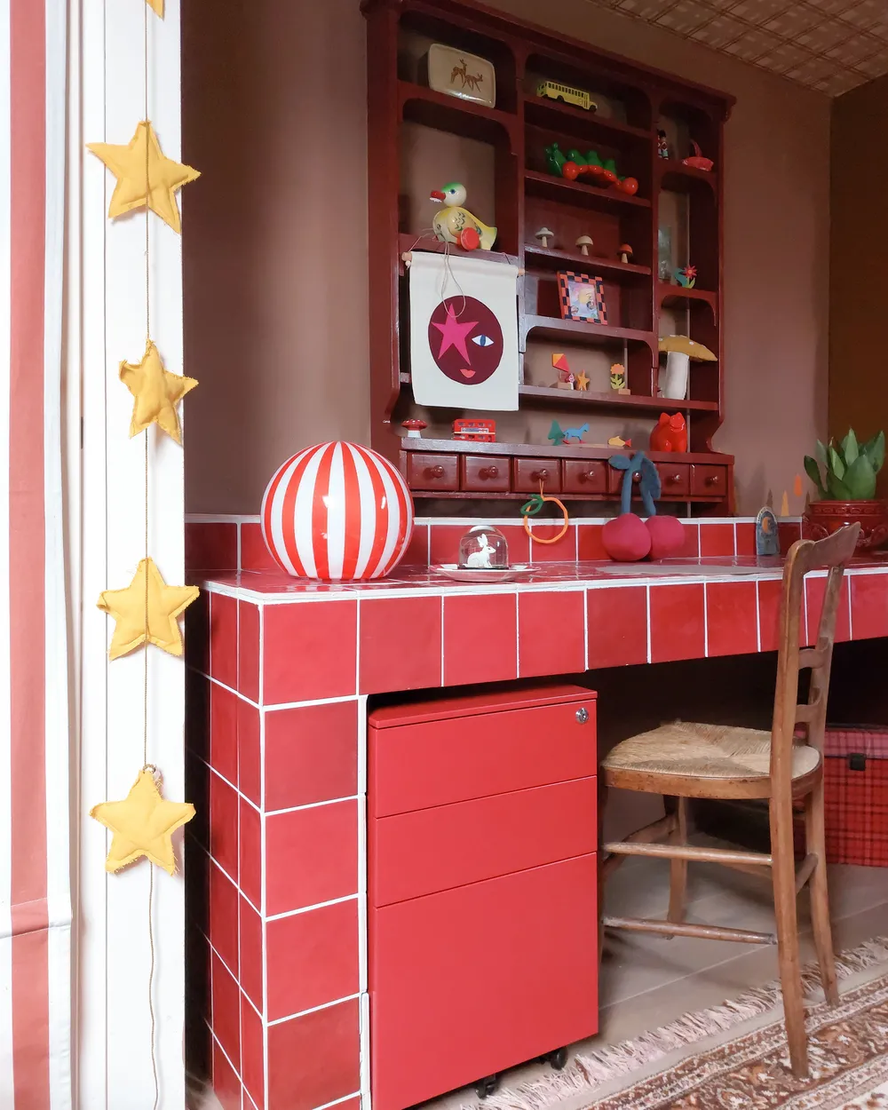 Storage Unit CAMI Metal Red_937660