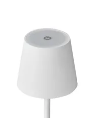 Kabellose LED Tischlampe BACEIRO mit Dimmer Metall Weiß_940929