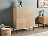 Kommode mit 4 Schubladen BLYTHE Naturfarbene Esche