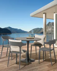 Gartenstuhl 4er Set GUBBIO Grau_862365