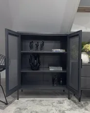 Schrank WAKATIPU Metall Schwarz_1024120