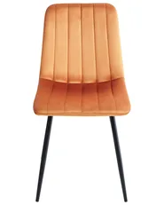 Esszimmerstuhl 4er Set KALISPELL Samtstoff Orange_966700
