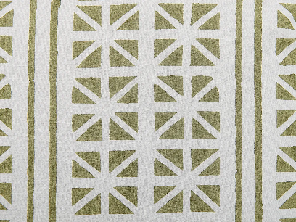 Dekokissen SYRINGA 45 x 45 cm Baumwolle Grün Geometrisches Muster_838646