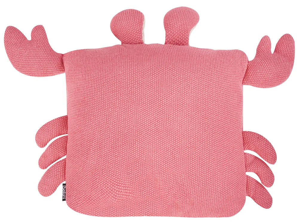 Dekokissen 2er Set JARGALLI 35 x 35 cm Baumwolle Krabbe Rosa_941672
