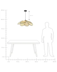 Pendant Lamp MEROO Paper Natural_872942