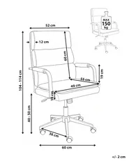 Office Chair VAMURE Velvet Pink_1071136
