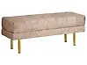 Polsterbank ROSEVILLE Samtstoff Taupe