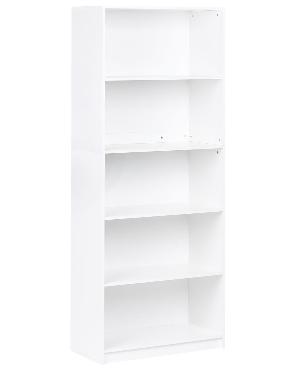 Bücherregal mit 5 Ebenen ZEHNA 197 cm Weiß